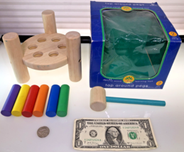 Little Tree Wooden  Tap Around Pegs - $2.85