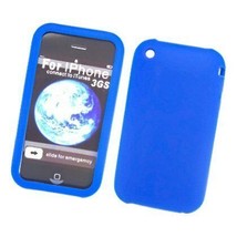 Silicone Skin Case for iPhone 3G / 3GS - Blue - £11.00 GBP