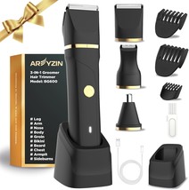 Areyzin Body Hair Trimmer Men Painless Body Groomer &amp; Ball Trimmer Men,3... - $44.99