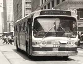 Chicago Transit Authority CTA Bus #7637 Route 36 Broadway Photo State &amp; Madison - £7.58 GBP