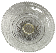 Crystal & Silver Plate Pedestal Server Candy Dish Plate Collectible  5.75" image 8