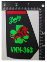 Marine Corps VMM-363 Red Lions V-22 Tail Pvc Hook &amp; Loop Patch - £31.96 GBP