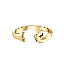 Women&#39;s 14K Yellow Gold Plated Adjustable Celtic Spiral Toe/Midi Ring - £10.06 GBP