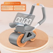 Ab Roller Wheel with Knee Mat &amp;Timer, Automatic Rebound Abdominal Wheel, Ab Abdo - £23.94 GBP