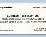 Americana Hobby Company Alluminio Windows &amp; Porte Vtg Affari Scheda Nj BC2 - $10.20