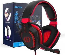 Anivia Ah28 Over Ear Headphones Wired Stereo Computer Headphones Gaming Headset - £26.50 GBP