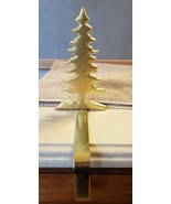 Christmas Stocking Hanger Large Gold Tree HEAVY Free Shipping - £15.56 GBP