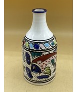 Le Souk Ceramique Stoneware Carafe Bottle Made In Tunisia Hand Painted 6... - $507.86 MXN