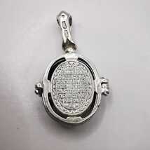 Vintage pendant "Virgin Mary" made of 925 silver,handmade, Zircon 5,23g - $90.00