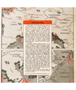 1944 WW2 130th Week Of The War Map Pathfinder Magazine Page Military DWP7B - $540.94 MXN