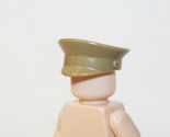Officer Hat Brown Tan V2 Military Cap For Custom Minifigures - $5.13