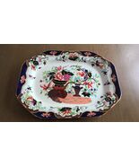 Antique c1822 Spode Imperial Large Decorative Octagonal Serving Platter ... - $244.02