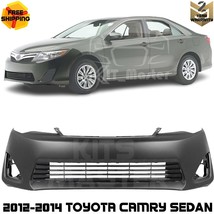Front Bumper Cover Fascia Paintable &amp; Lower Grille For 2012-2014 Toyota ... - £200.97 GBP