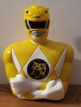 Saban&#39;s Mighty Morphin Power Ranger YELLOW Candy Dispenser 1993 Vintage Sealed - £14.93 GBP