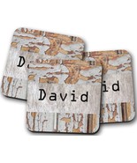 Personalized Mens Coaster, Gift For Him, Coasters For Office, Small Gift... - £3.92 GBP