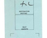 Braniff International Coach Class Boarding Pass 1971 Hapi Coat Braniff B... - $24.82
