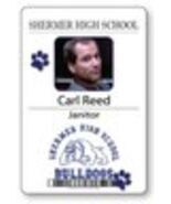 CARL REED THE JANITOR BREAKFAST CLUB NAME BADGE HALLOWEEN COSPLAY MAGNET... - $16.24