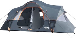 UNP 2-Room Camping Tent 10-Person-Family Tents 18ft x 9ft x78in Gray - $2,181.49 MXN