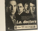 LA Doctors Print Ad Advertisement Ken Olin Matt Craven pa7 - £4.66 GBP