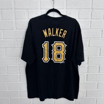 Vintage Y2K Pittsburgh Pirates MLB T Shirt Mens XXL #18 Walker Majestic Black  - £18.46 GBP