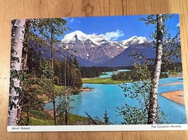 Vintage Color Postcard, Mount Robson, Canadian Rockies, Jasper, Canada - £3.73 GBP