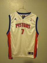Brandon Jennings Pistons Jersey NBA Authentics Youth XL Adidas  - £19.51 GBP