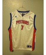 Brandon Jennings Pistons Jersey NBA Authentics Youth XL Adidas  - £19.91 GBP
