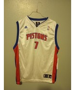 Brandon Jennings Pistons Jersey NBA Authentics Youth XL Adidas  - $468.45 MXN