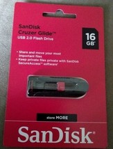 NEW- SANDISK Cruzer Glide 16GB USB Flash Drive New Sealed - $4.95