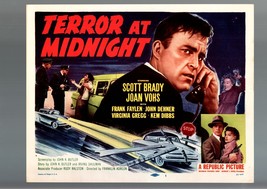 TERROR AT MIDNIGHT-LOBBY CARD #1-1956-SCOTT BRADY JOAN VOHS-VF VF - £33.14 GBP