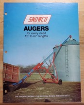 Snow Company Snowco Augers Challenger 6&quot; and 8&quot; Omaha NE Sales Brochure Pamphlet - £12.63 GBP