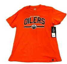 New NWT Edmonton Oilers &#39;47 Brand NHL Surper Arch Logo Size Medium T-Shirt - £15.83 GBP