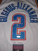 SGA Shai Gilgeous-Alexander Autographed OKC Thunder Signed White Jersey ... - $434.61