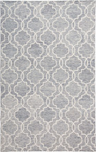 2&#39; X 3&#39; Blue Gray And Ivory Wool Geometric Tufted Handmade Stain Resista... - $1,792.44 MXN