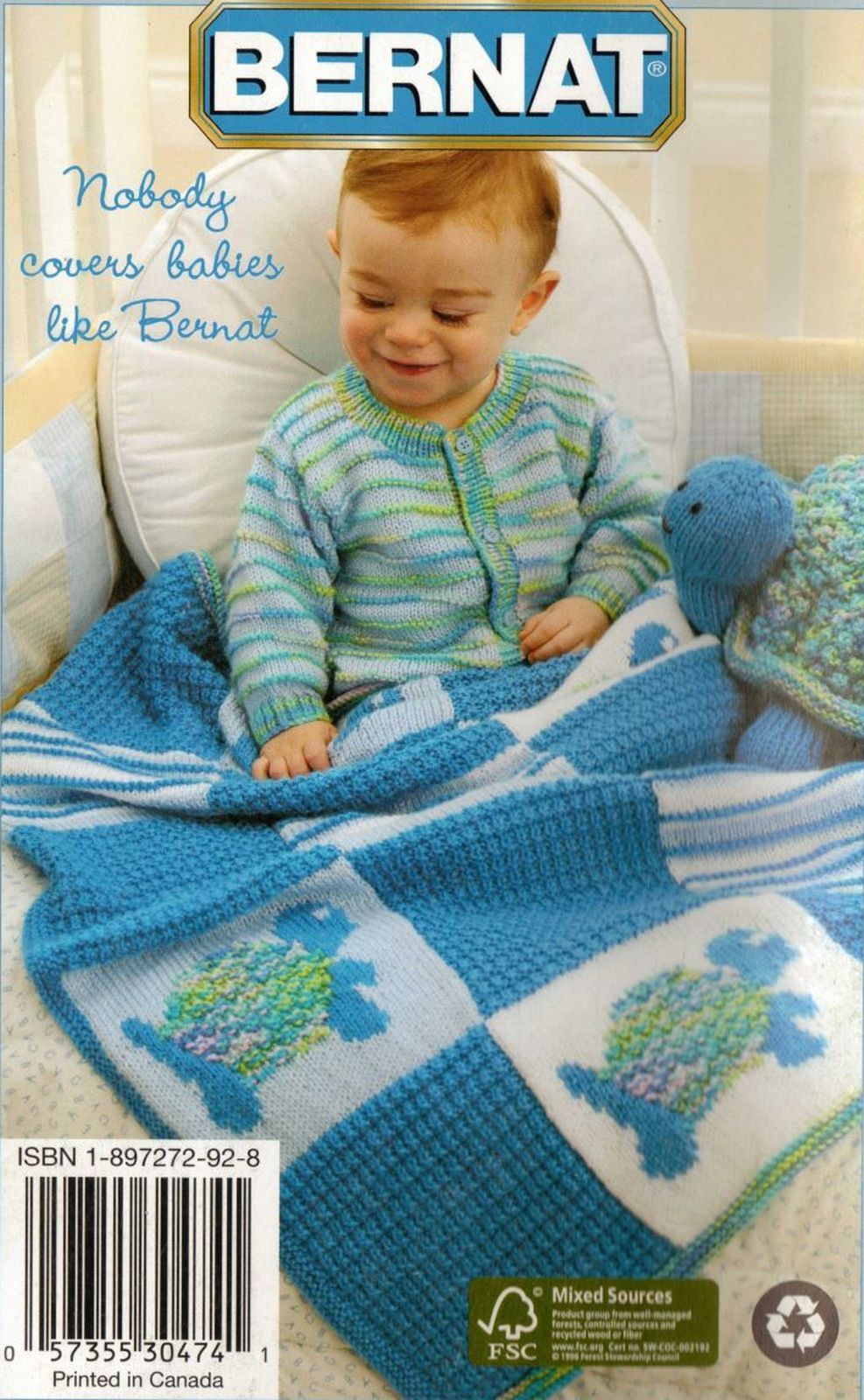 Knit Crochet Baby Blanket Hat Scarf Jacket Toy Pullover Patterns 6-24 Months  - $12.99