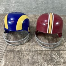 Red Skins Rams 1974 NFL Football Laich Dairy Souvenir Ice Cream Helmets - $9.49