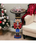 Christmas Nutcracker Table 33" tall, Unique Handmade accent table BIN=2 ... - $494.99
