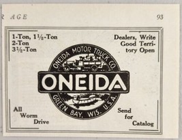 1919 Print Ad Oneida Motor Truck Co. Emblem Green Bay,Wisconsin - £8.03 GBP