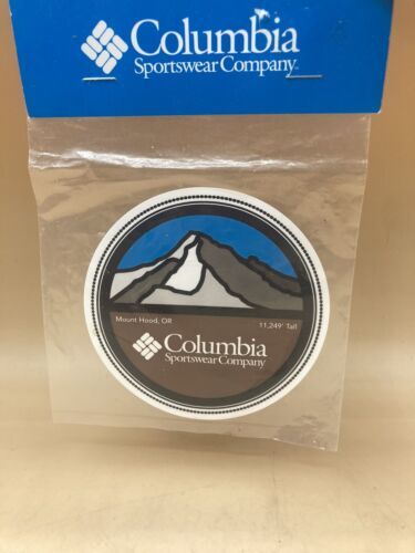 Columbia Sportswear Company 4” Round Mt Hood Oregon Sticker Decal NEW - £8.64 GBP