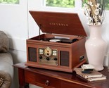 6-in-1 Bluetooth Record Player &amp; Multimedia Center with Built-in Speakers - £169.94 GBP