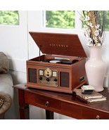 6-in-1 Bluetooth Record Player &amp; Multimedia Center with Built-in Speakers - £170.31 GBP