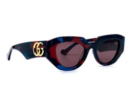 New Gucci GG1421S 003 Havana Violet Authentic Sunglasses 51-20 #2 - £254.90 GBP