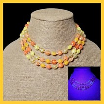 Vintage Western Germany 3 Strand Lucite Acrylic Graduated Beaded Necklac... - £38.97 GBP