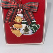 Spode 2002 Baby’s 1st Christmas ornament  Teddy Bear - £10.39 GBP