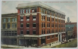 Davenport Iowa New Lane Building 1908 to Owasa IA Postcard X10 - £5.55 GBP