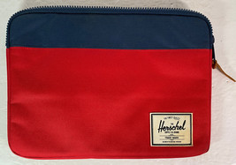 Herschel Laptop Zippered Laptop Sleeve Red and Navy Blue for 16&quot; Screen ... - $25.00