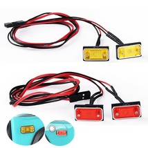 LED Yellow Red Side Lamp Position Lights for 1/14 Tamiya RC Truck Traile... - £3.98 GBP