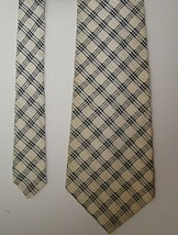 Vintage Grenada by Excello Tie Blue and Ivory (Off White) Wide Read Description - £4.69 GBP
