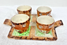 Vintage Ye Olde Cottage Price Kensington England Cottage Ware 4 Egg Cups... - $68.81