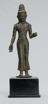 Antico Indonesiano Stile Java Majapahit IN Piedi Bronzo Vishnu Statua - - $1,952.00